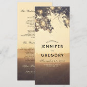 Hochzeitsprogramme für Treppenzweige Sommer-Abend Programm (Vorne/Hinten)