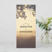 Hochzeitsprogramme für Treppenzweige Sommer-Abend Programm (Stehend Vorderseite)