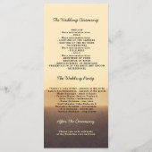 Hochzeitsprogramme für Treppenzweige Sommer-Abend Programm (Rückseite)