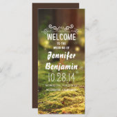 Hochzeitsprogramme für verzauberte Waldfeelen Programm (Vorne/Hinten)