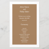 Hochzeitsprogramme für Vintages Chic Foto (Rückseite)