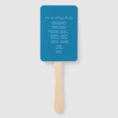 Hochzeitsprogramme für Wasserfarben Fächer (Rückseite)