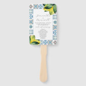 Hochzeitsprogramme für Wasserfarben Fächer (Vorderseite)