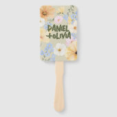 Hochzeitsprogramme für Wasserfarben Fächer (Vorderseite)