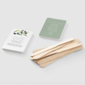 Hochzeitsprogramme für Wasserfarben Olive Branch G Fächer (Non-assembled)