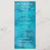 Hochzeitsprogramme für Wasserfarben Programm (Rückseite)