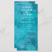 Hochzeitsprogramme für Wasserfarben Programm (Vorne/Hinten)