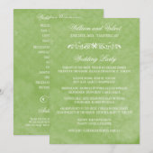 Hochzeitsprogramme für Wasserfarben Programm (Vorne/Hinten)