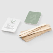Hochzeitsprogramme für Wasserfarben Rosemary Green Fächer (Non-assembled)