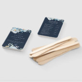 Hochzeitsprogramme für Wasserfarben und Blauen Win Fächer (Non-assembled)