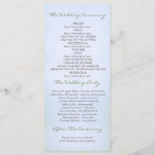 Hochzeitsprogramme für Wassersportaktivitäten Programm (Rückseite)