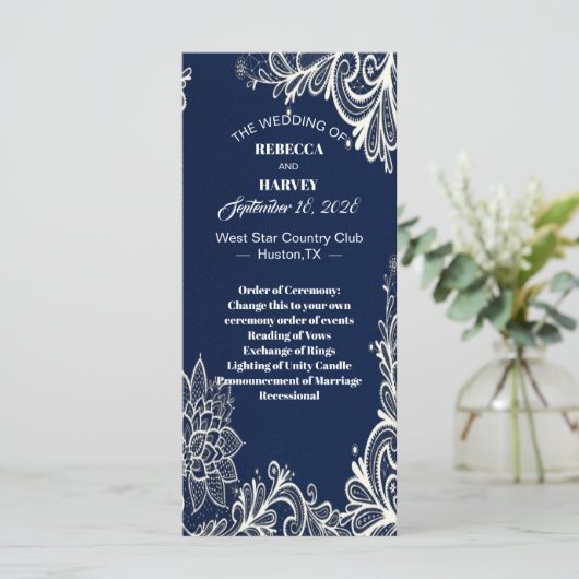 Hochzeitsprogramme für Wassersportaktivitäten Programm (Stehend Vorderseite)