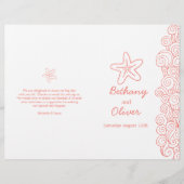 Hochzeitsprogramme für Weißkorallenfische und Wirb (Vorderseite)