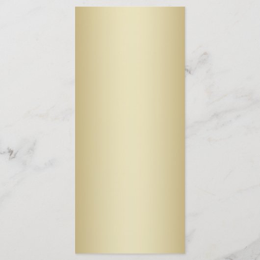 Hochzeitsprogramme - Gold Programm (Rückseite)