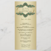 Hochzeitsprogramme - Gold Programm (Vorderseite)