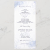 Hochzeitsprogramme in Dusty Blue und Blush Programm (Rückseite)