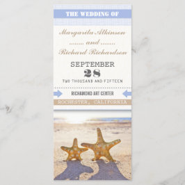 Hochzeitsprogramme mit Seestern Programm