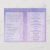 Hochzeitsprogramme - Pflaume (Rückseite)