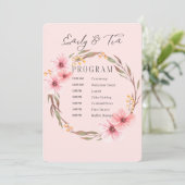 Hochzeitsprogramme Programm (Stehend Vorderseite)