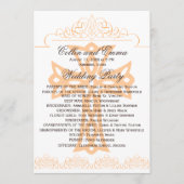 Hochzeitsprogramme Programm (Vorderseite)