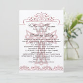 Hochzeitsprogramme Programm (Stehend Vorderseite)