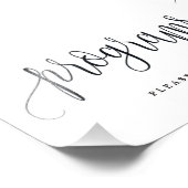 Hochzeitsprogramme Unterschreiben Wählen Sie Ihre Fotodruck (Ecke)