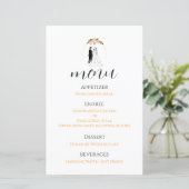 Hochzeitsprogrammkarte Minimaler Zeremonieführer S (Stehend Vorderseite)