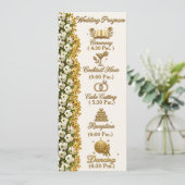 Hochzeitsprogrammkarte North Carolina Dogwood Programm (Stehend Vorderseite)