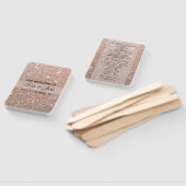 Hochzeitsprogrammlüfter - Rose Gold Glitzer Fab Fächer (Non-assembled)