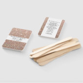 Hochzeitsprogrammlüfter - Rose Gold Glitzer Fab Fächer (Non-assembled)