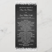 Hochzeitsprogrammmagie Sparkle Black Programm (Vorderseite)