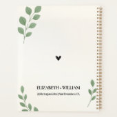 Hochzeitsprüfliste Planer Grüne Eukalyptus-Blätter (Rückseite)