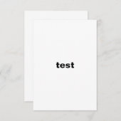 Hochzeitsprüfung Einladung (Vorne/Hinten)