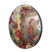 Hochzeitspuppe Portrait Grafik drucken Dartscheibe (Vorderseite rechts)