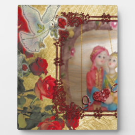 Hochzeitspuppe Portrait Grafik drucken Fotoplatte