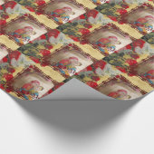 Hochzeitspuppe Portrait Grafik drucken Geschenkpapier (Ecke)