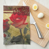 Hochzeitspuppe Portrait Grafik drucken Geschirrtuch (Viertel Falte)