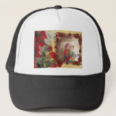 Hochzeitspuppe Portrait Grafik drucken Truckerkappe (Vorderseite)