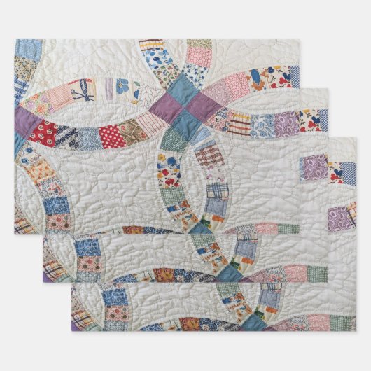 Hochzeitsquilt-Foto Geschenkpapier Set (Set)