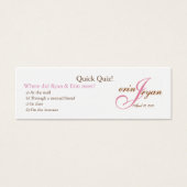 Hochzeitsquiz (Vorderseite)