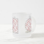 Hochzeitsrahmen mit Rings & Ribbons Mattglastasse (VorderseiteRechts)