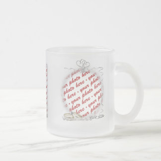 Hochzeitsrahmen mit Rings & Ribbons Mattglastasse