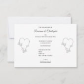 Hochzeitsrampe Einladung (Rückseite)