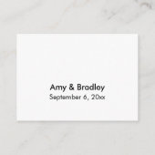 Hochzeitsrampe Online-elegante Typografie-Einsteck Begleitkarte (Rückseite)