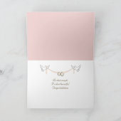 Hochzeitsränge auf der Petalkarte der Rose Karte (Innenseite)