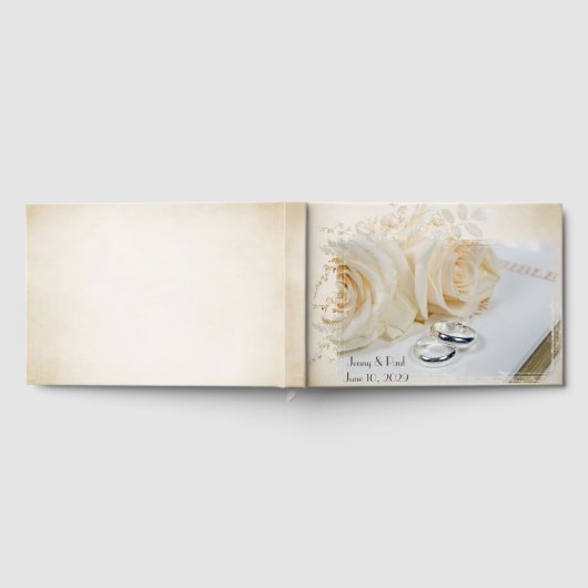 Hochzeitsraten in der Weißen Bibel Gästebuch (Voll)