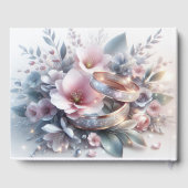 Hochzeitsraten und Blume Gästebuch (Rückseite)