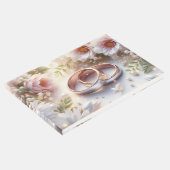 Hochzeitsraten und Blume Gästebuch (Ecke)