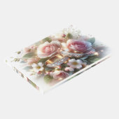 Hochzeitsraten und Blume Gästebuch (Ecke)