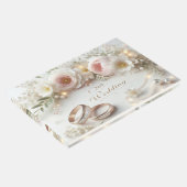 Hochzeitsraten und Blume Gästebuch (Ecke)